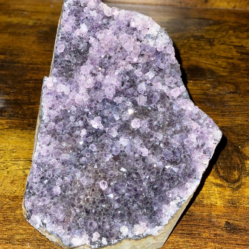 Amethyst Rock Geode 5 1/4” H x 4 1/4” W - Picture 7 of 9